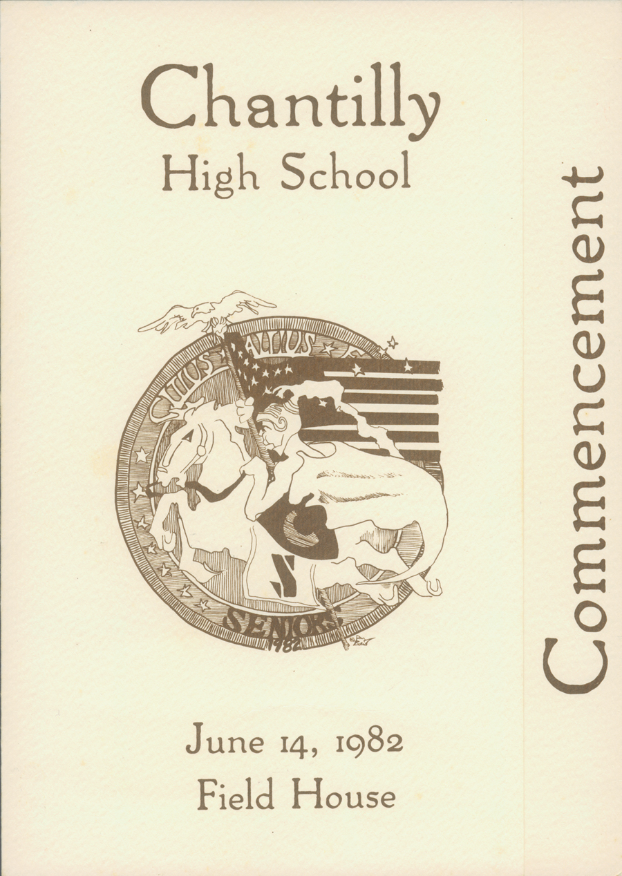 Chantilly High School Graduation Commencement 1982 - 1