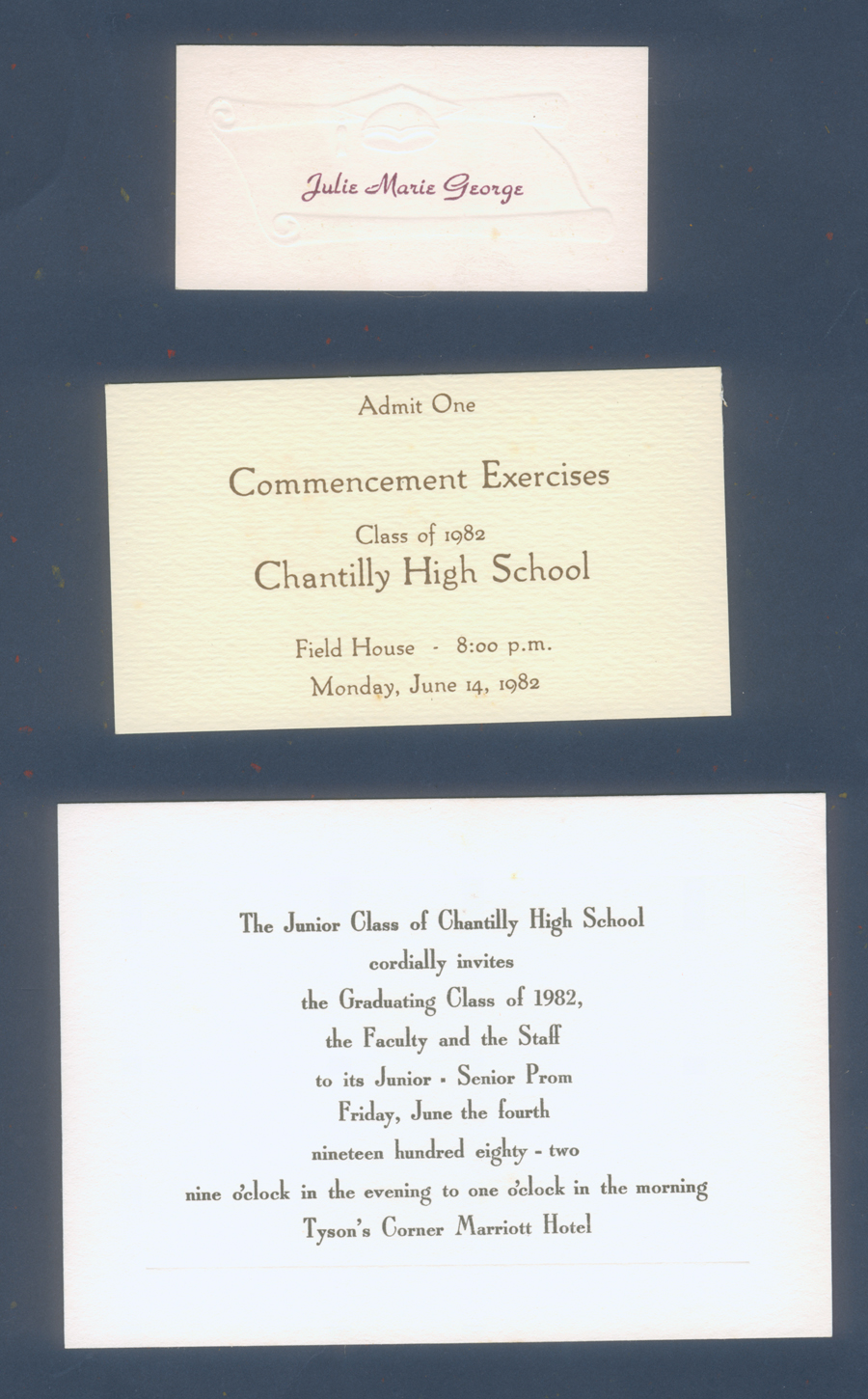 Chantilly High School Class of 1982